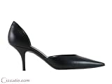 Balenciaga Women's Black Leather d'Orsay Heels Shoes