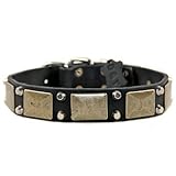 IMAGE OF Antique Dog Collar - Black, 22