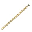 14K Yellow Gold Fancy Link Bracelet - 7.25 inches
