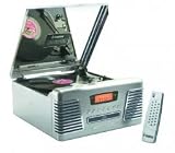 Digitel Technology's: Nostalgic Music System inc CD player, Radio & Record Deck Nostalgc 1960's style - Available in: METALLIC SILVER/CHROME FINISH - RX-2-M
