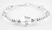 April Diamond Birthstone Sterling Silver Swarovski Crystal Handmade Beaded Bracelets