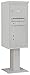 Salsbury Industries 3410S-01GRY 4C Pedestal Mailbox, Gray