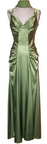 Satin Glam Holiday Formal Gown Prom Bridesmaid Dress