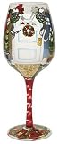 Lolita - Wine Glass - Home for the Holidays - Christmas by Santa Barbara -