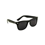 Vintage Wayfarer Style Sunglasses - 15 Colors Dark Lenses Black