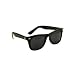 Vintage Wayfarer Style Sunglasses - Black w/ Dark Lenses