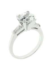 Classic Triple White Engagement Ring
