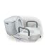 Locking Elevated Toilet Seat with padded removable arms FREE SHIP