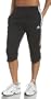 adidas Women's Trofeo Three-Quarter Training Pant, Black, Small