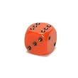 Opaque 12mm d6 Orange w/Black Pipped Dice