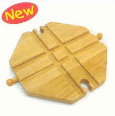 Childrens Toyshop  Toys : Wooden Train Track - Crossing Plate (compatible with other leading brands) - Bigjigs Rail