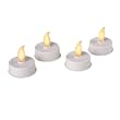 Enjoy Lighting 371743 Yellow Flickering Battery Operated Tea Lights, 4 Pack