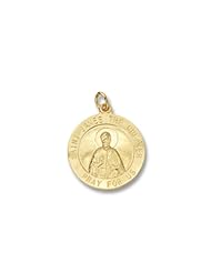 Sterling Silver Vermeil Saint James 3/4 inch 19 MM