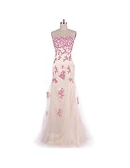 Tulle Fitted Beaded Sweetheart Mermaid Prom Dress 