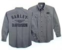Harley-Davidson® Men's Long-sleeve Woven Shirt. 100% cotton. Embroidery. 99053-09VM