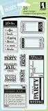 Inkadinkado Clear Stamps-Paperwork Greetings