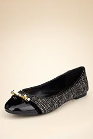 Slip On Bow Toe Cap Pump Shoes