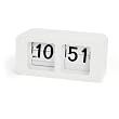 Torre & Tagus Retro Flip Clock, White