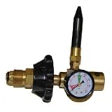 Helium Tank Regulator Filler Valve for Balloons with Gauge Pkg/1