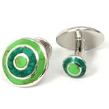 Babette Wasserman Green Archie Cufflinks