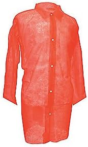 30 Large Red Disposable Polypropylene Lab Coats.