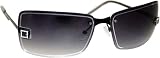 Etienne Aigner Women's Voyeur Metal Sunglasses,Black Frame/Black Gradient Lens,one size