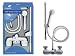 Kitchen & Housewares : Croydex Ab210022 Bath Shower Mixer Set White