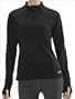 ASICS Women's Thermopolis XP Half Zip Size: S, Color: Black
