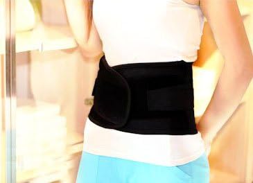 Tourmaline Self Heating Black Waist Brace Support Waist Magnetic Therapy Belt for Health and Keep Warmer