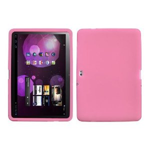Fosmon Soft Silicone Skin Case for Samsung Galaxy Tab 10.1 GT-P7510 (Pink)