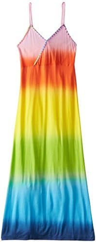 Flowers by Zoe Big Girls' Tie Dye Maxi Dress, Multi, X-Large