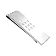 Inox Jewelry Cubic Zirconia 316L Stainless Steel Money Clip