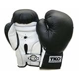 14 oz. All Purpose Boxing Gloves (Black White) - 1 Pair by 