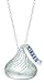 Sterling Silver Hershey's Kiss Pendant with Diamond Accent (.005ct) Including Hershey's Kisses Chocolate Tin - Valentine's Day Set - Gift with Purchase