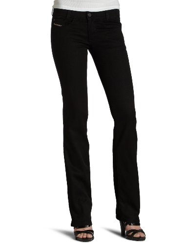 Diesel Women’s Modified Bootcut Jean,Black,31