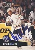 Brad Miller, Buffalo Sabres, 1991 Pro Set Autographed Card