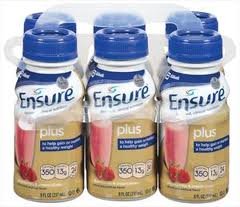 Ensure Plus Nutrition Drink Strawberry Bottles 24 X 8oz Case