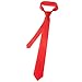 TopTie Mens Necktie Solid Color Red Ties, Formal Neck ties, Gift Ideas