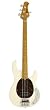 Ernie Ball Music Man Classic Collection StingRay 4 String Bass - Single Humbucker Classic White Finished Birdseye Maple Neck Shell Pickguard