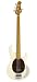 Ernie Ball Music Man Classic Collection StingRay 4 String Bass - Single Humbucker Classic White Finished Birdseye Maple Neck Shell Pickguard