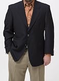 Kilburne & Finch Classic Navy Blue 2-Button Center-vented Blazer