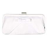 Mini Bow Clutch - White
