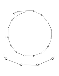 18K White Gold Diamond By The Inch Blank Necklace 20 Inch