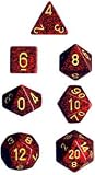 Chessex Dice: Polyhedral 7-Die Speckled Dice Set - Mercury
