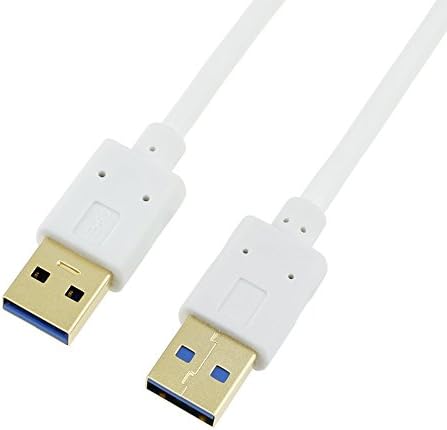 COOLIS Super Speed USB 3.0 A Male To A Male Cable - Gold Plating, White(1.5meter/4.9Feet)