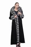 Review   / Chinchilla Trimmed Mink Coat - Reversible