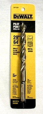 B&D P.T.A./DEWALT P.T.A. DW1129 DEWALT DRILL BITS 29/64