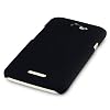 HTC ONE X GUMMIERTES HARDSKIN H�LLE IN SCHWARZ, QUBITS RETAIL VERPACKUNG