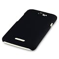 HTC ONE X GUMMIERTES HARDSKIN HÜLLE IN SCHWARZ, QUBITS RETAIL VERPACKUNG