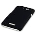 HTC One X Rubberised Back Cover Case / Shell / Shield - Solid Black Part Of The Qubits Accessories Range...